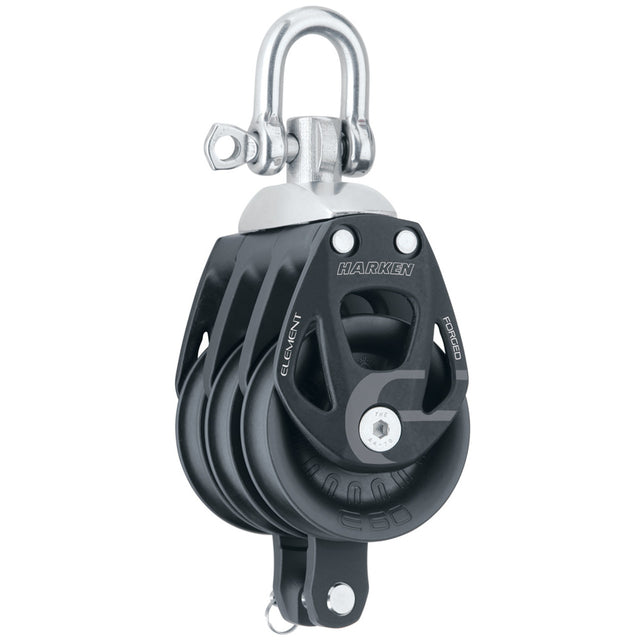 Harken 60mm Element Triple Swivel Block w/Becket