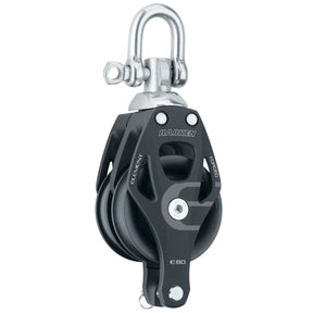 Harken 80mm Element Double Swivel Block w/Becket