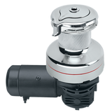 Harken Radial 2 Speed Electric ST Size 70 All Chrome Winch Horizontal 24 Volt DF Ctrl Box Left Mount