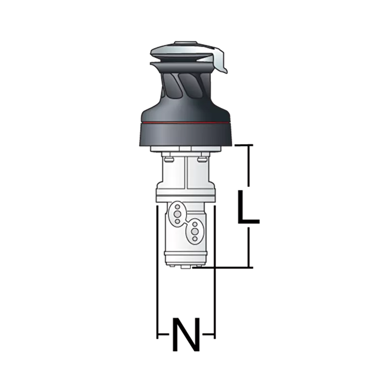 Harken 70 Hydraulic Self-Tailing Performa Winch - 2 Speed Vertical