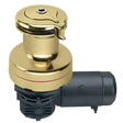 Harken Radial 3 Speed Electric ST Size 70 Polished Bronze Winch Horizontal 24 Volt DF Ctrl Box