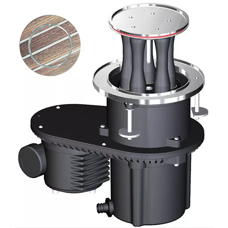 Harken 600 CLR Electric Top Custom Mooring Horizontal Winch With 12V Dual Function Control Box