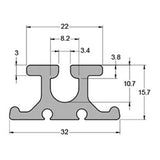 Antal HS22 Bolt-rope Carbon Track AL L3000