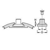 Antal Slug for HS22 Track D24 H03 T13,6 for Flat Grooves