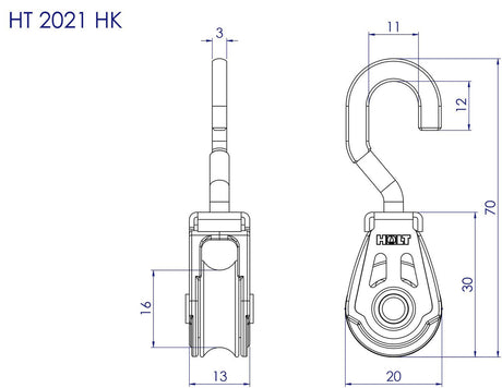 HT 2021 Hk Block with Hook