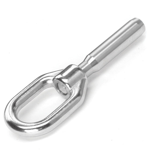 Hayn Marine Lifeline Gate Eye Thread Type Single Handy Crimp 1/8" Wire