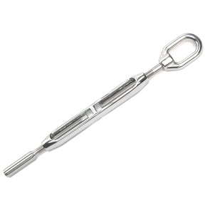 Hayn Marine Eye to Swage Tubular Turnbuckle 3/16" Wire 1/4-28 Thread