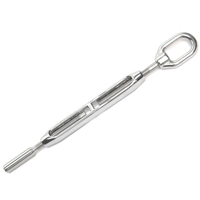 Hayn Marine Eye to Swage Tubular Turnbuckle 3/16" Wire 1/4-28 Thread