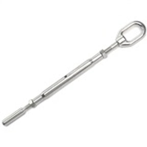Hayn Marine Eye to Swage Tubular Turnbuckle 1/4" Wire 3/8-24 Thread