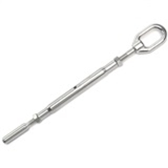 Hayn Marine Eye to Swage Tubular Turnbuckle 1/4" Wire 3/8-24 Thread