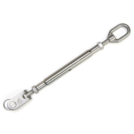 Hayn Marine Jaw to Eye Turbular Turnbuckle 3/8" Pin x 3/16"-1/4" Wire