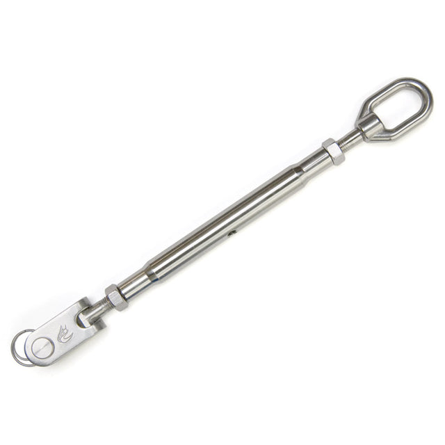 Hayn Marine Jaw to Eye Turbular Turnbuckle 3/8" Pin x 3/16"-1/4" Wire