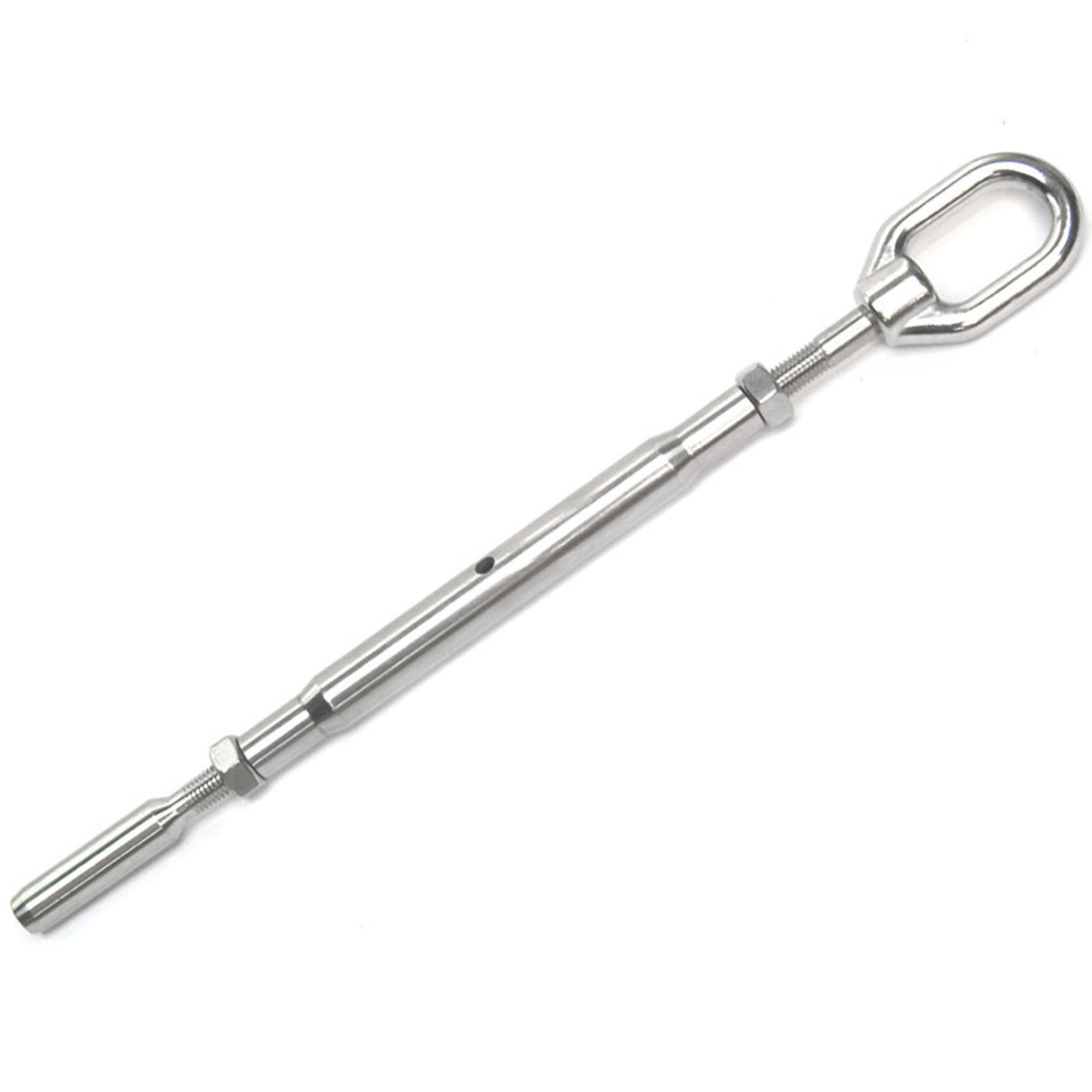 Hayn Marine Eye to Swage Tubular Turnbuckle 1/4" Wire 5/16-24 Thread