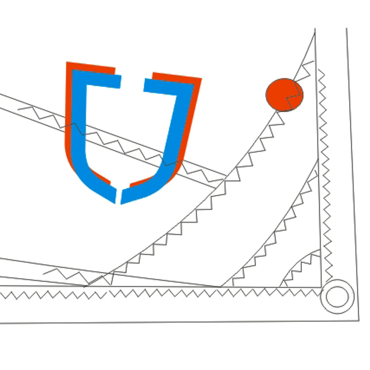 J Sail Optimist Red for Skippers 43kgs / 95 lbs +