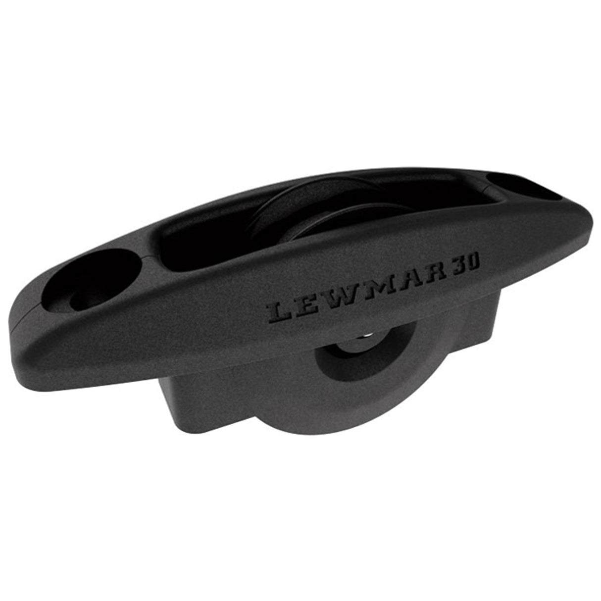 Lewmar 30mm Synchro Block Single Through Deck Bk