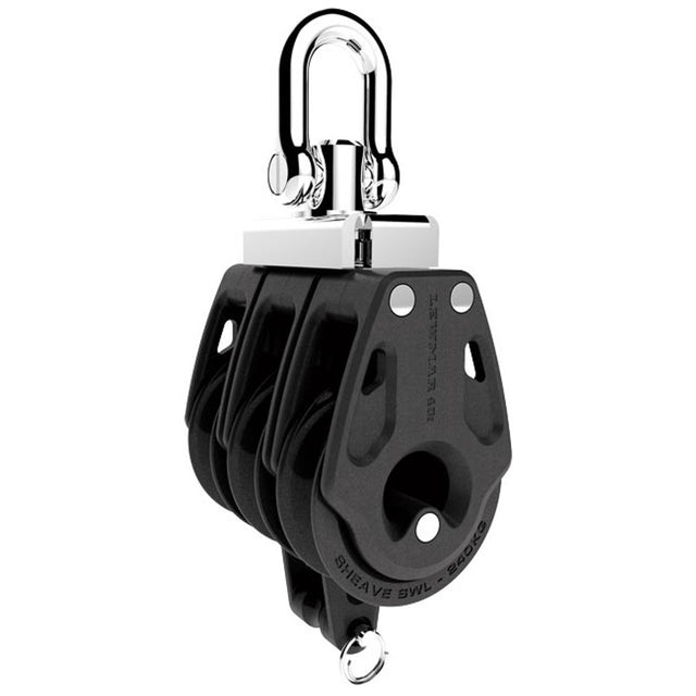 Lewmar 40mm Synchro Block Triple Becket Bk