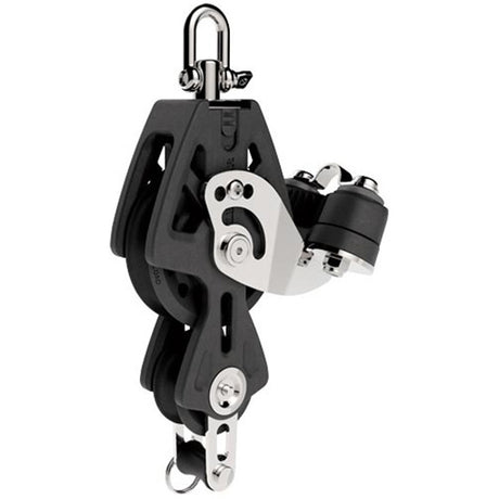 Lewmar 90mmSync Block Fiddle Becket Cam Bk