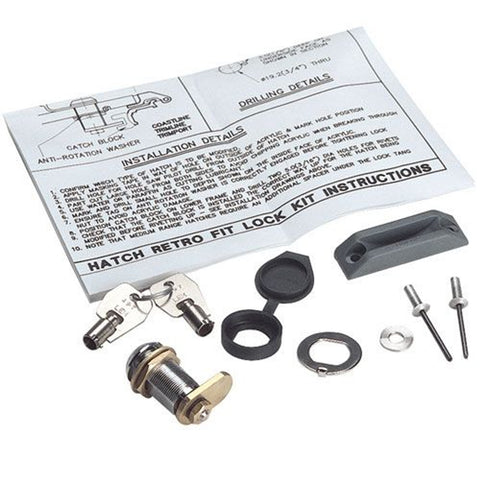 Lewmar Retro-Fit Lock & Key Kit