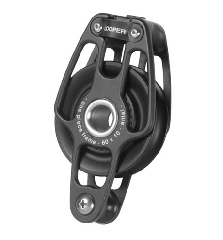 Antal 60mm Single Loop Block w/ Becket (no loop included)