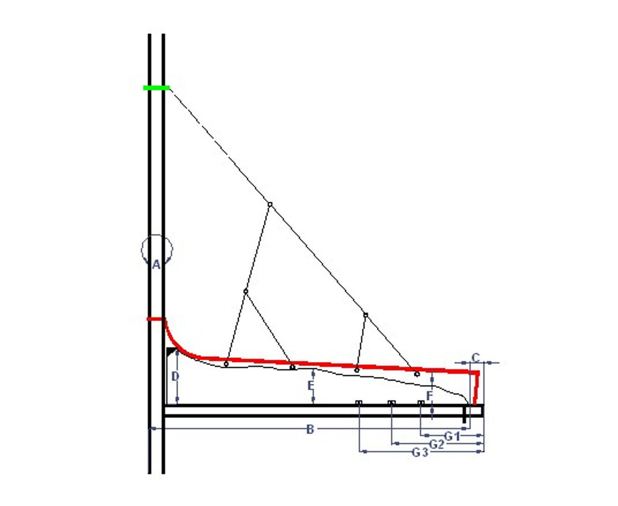 Vela Sailing Technology - Lazy Cradle Mainsail System - Boom up to 5.5 meters