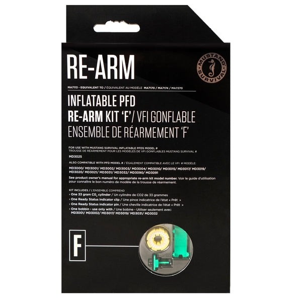 Mustang Survival Re-Arm Kit F - 33g Auto/Manual No Bayonet