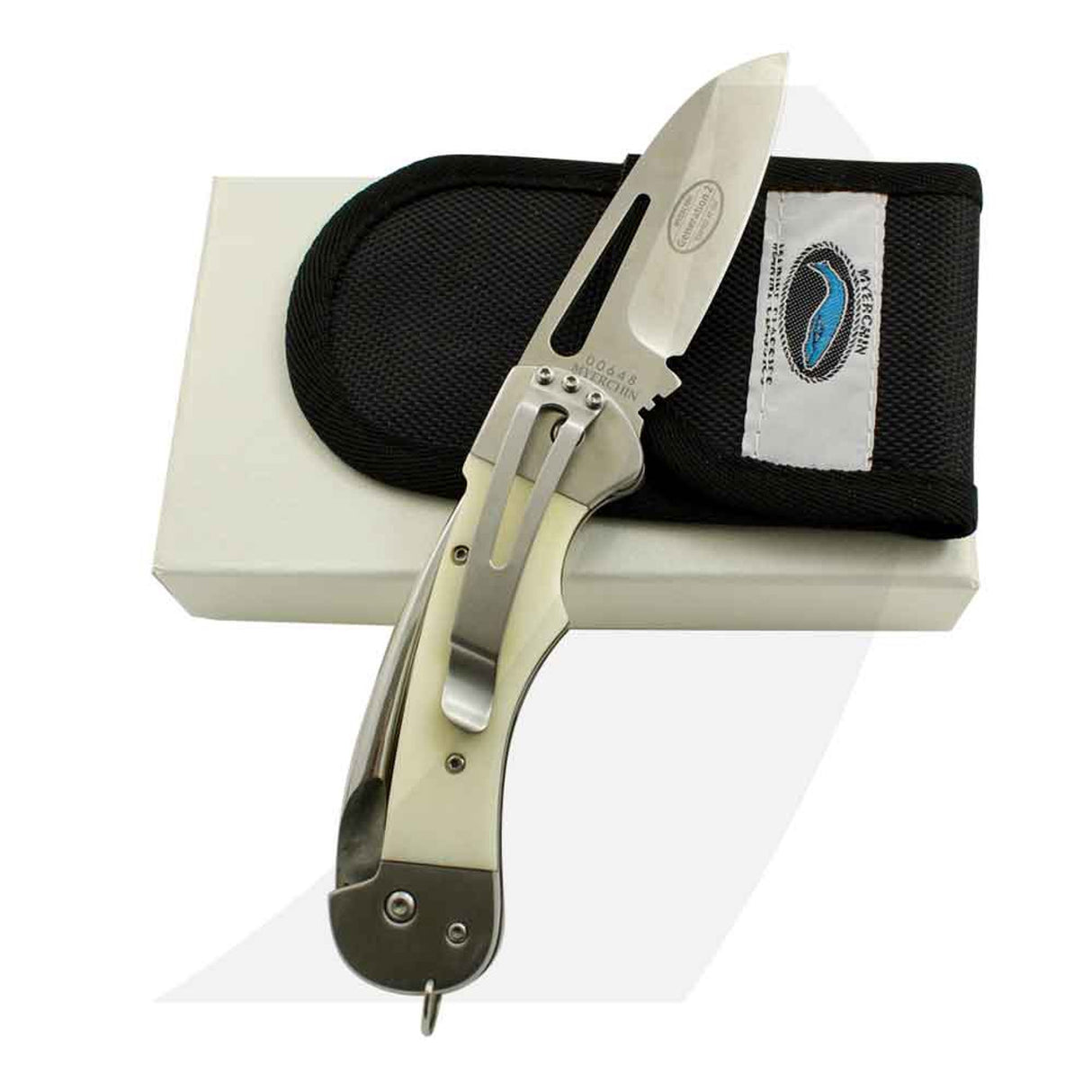 Myerchin Knives AF300 Gen 2, Bone Handle Captain