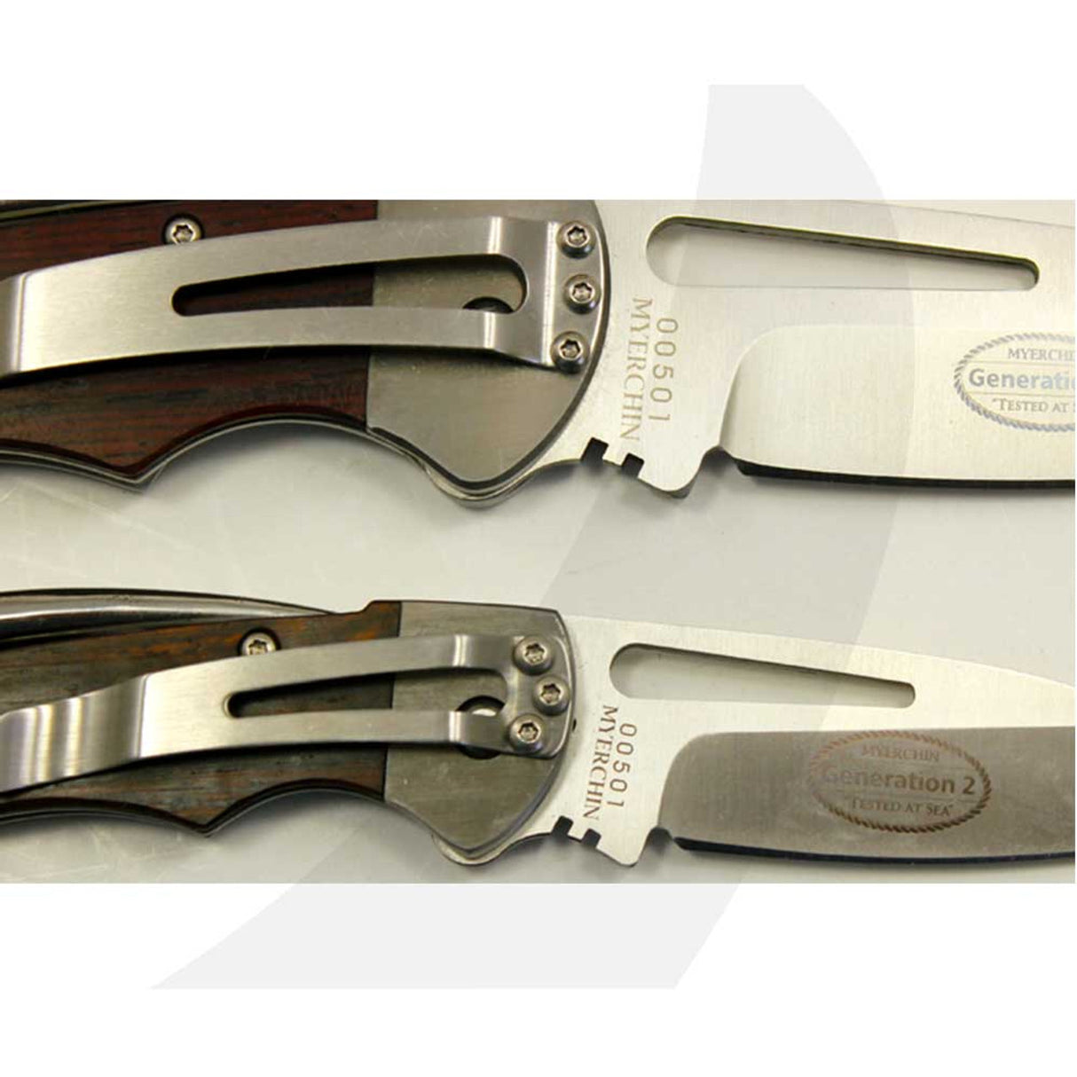 Myerchin Knives WF377 Gen 2 Wood Handle Crew Knife