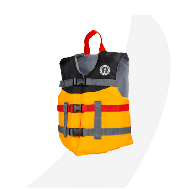 Mustang Survival Youth Livery Foam Vest, MangoBlack