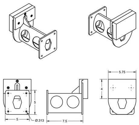 J/24 Outboard Motor Mount