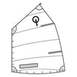 Optiparts Sail, Optiparts Club, w/Logo, Window and Class Button