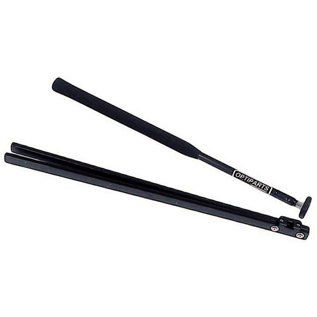 Optiparts Tiller & Extention, black with deluxe universal