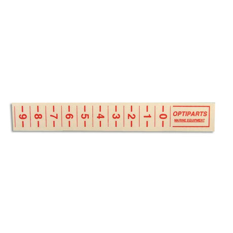Optiparts Trim Strips, Red, for outhaul on silver booms, pack of 20