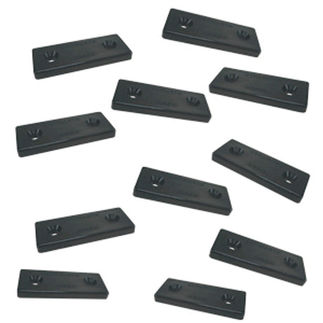 Optiparts Mounting plate, 2 hole, Nylon, black, 10 pack