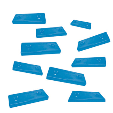 Optiparts Mounting plate, 2 hole, Nylon, blue, sold as 10 pack