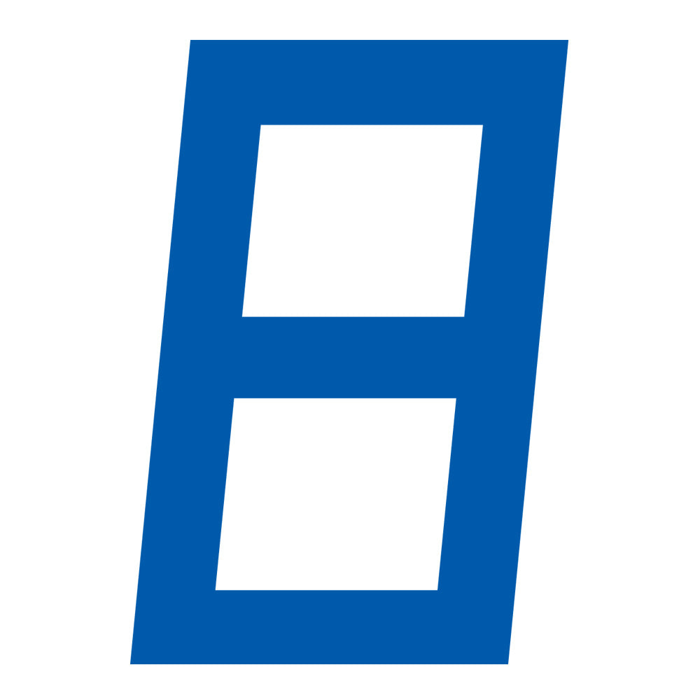 Optiparts WinDesign Sail Number and Letters, 12" Blue