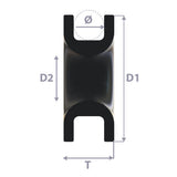 Optiparts Windesign 25mm Low Friction Ring Optimist Halyard