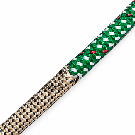 Illustrative view of the transition between braided rope covers.