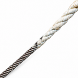 Illustrative view of a wire-to-rope tail splice.