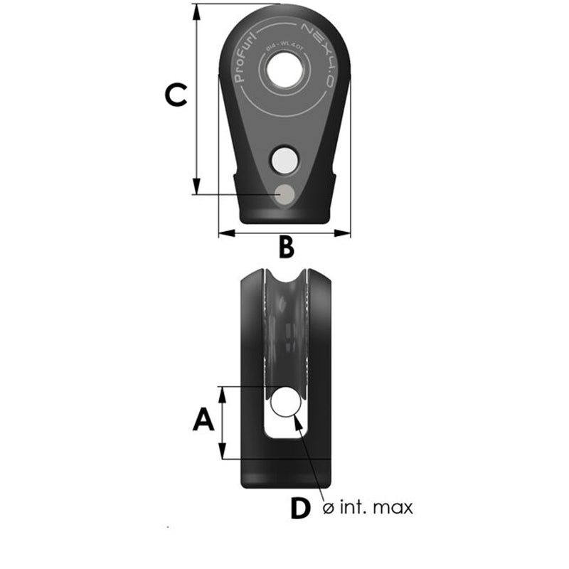 Profurl 2:1 Halyard Block Nex4.0V2