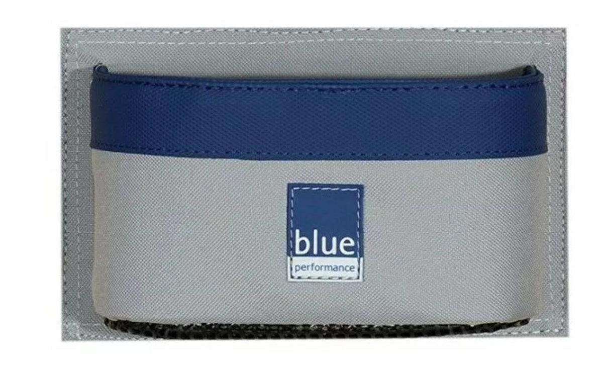 Blue Performance Can Holder w/ hooks