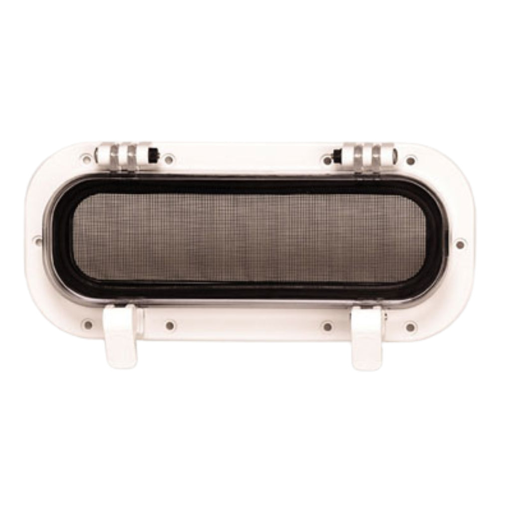 Beckson Drain Port 5x12x1" White/Clear