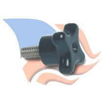 Beckson Knob 1/4-20x1/2" Male Black