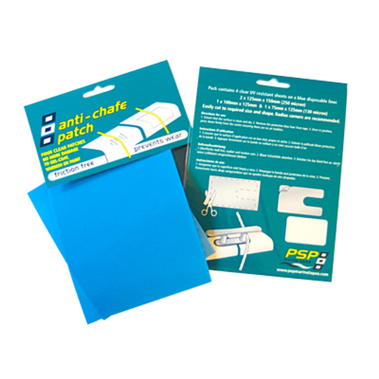PSP Anti-Chafe Patch, 4 sheets Clear