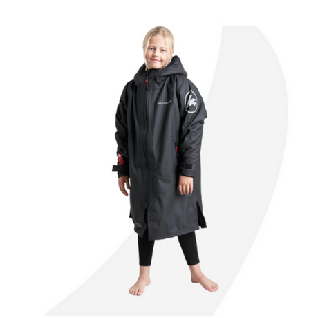 Rooster Junior Aquafleece Robe (Black, Khaki)