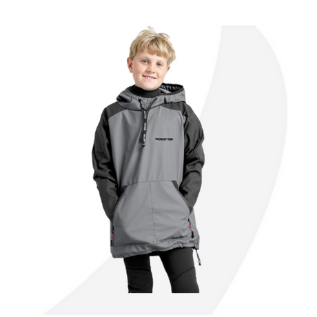 Rooster Junior Aquafleece Hoodie Khaki, Gray, Pink, Blue, Teal