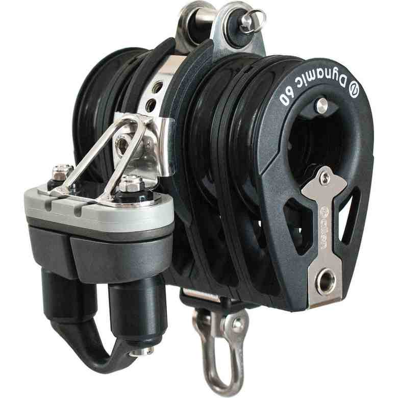 Allen Brothers 60mm Quint Switchable Ratchet Block With Becket And Cleat