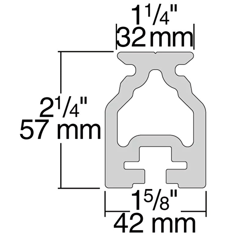 Harken BB 32mm CB High-beam Track 1.8 meters