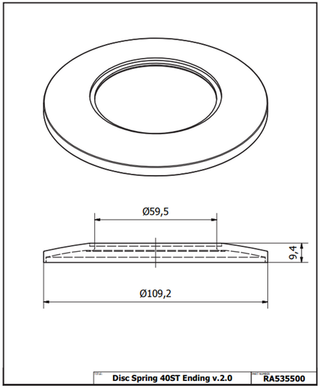 Andersen Disc Spring 40St -12.05