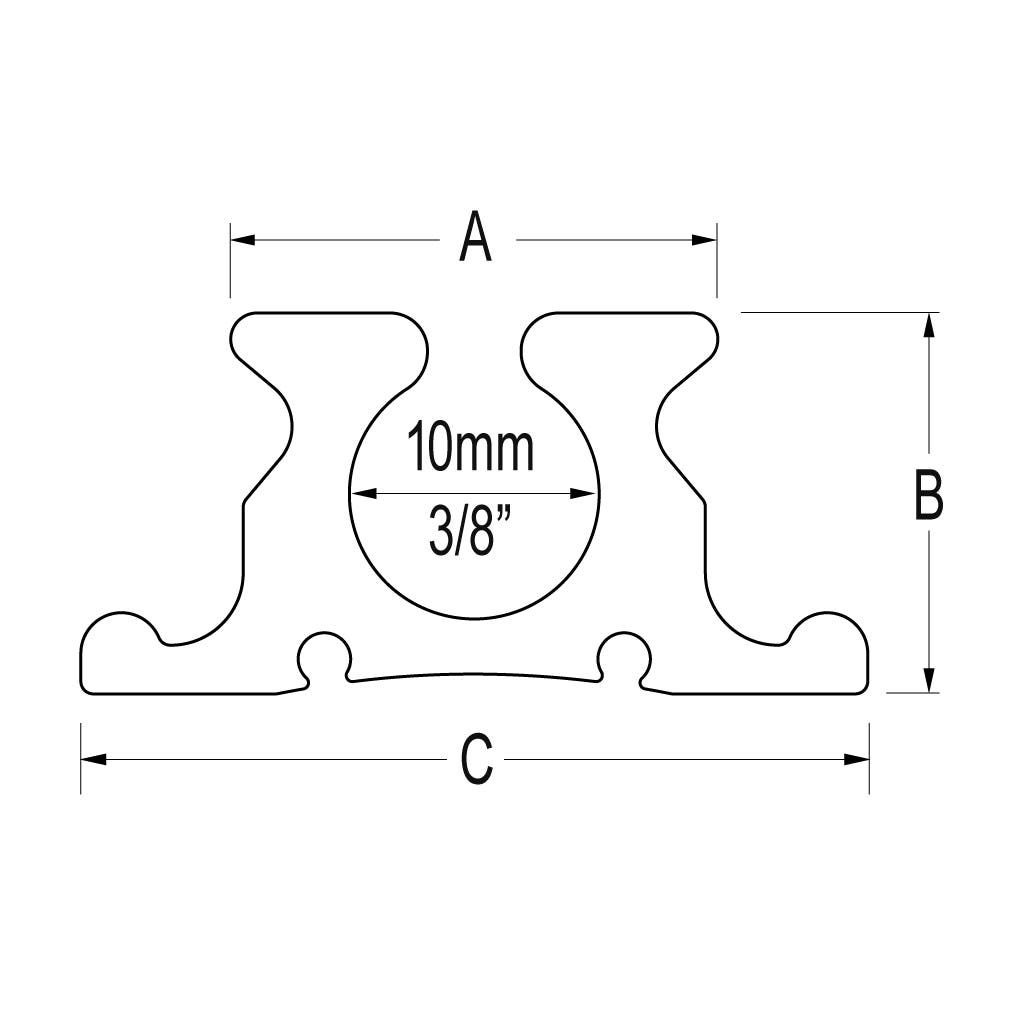 Ronstan Series 19 Luff Groove Mast Track, 3m