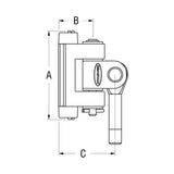 Ronstan Series 19 Batten Car with M10 Threaded Link